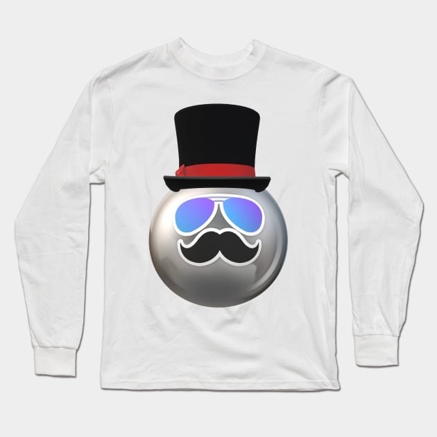 Debonair Robot Long Sleeve T-Shirt by Uberhunt Un-unique designs